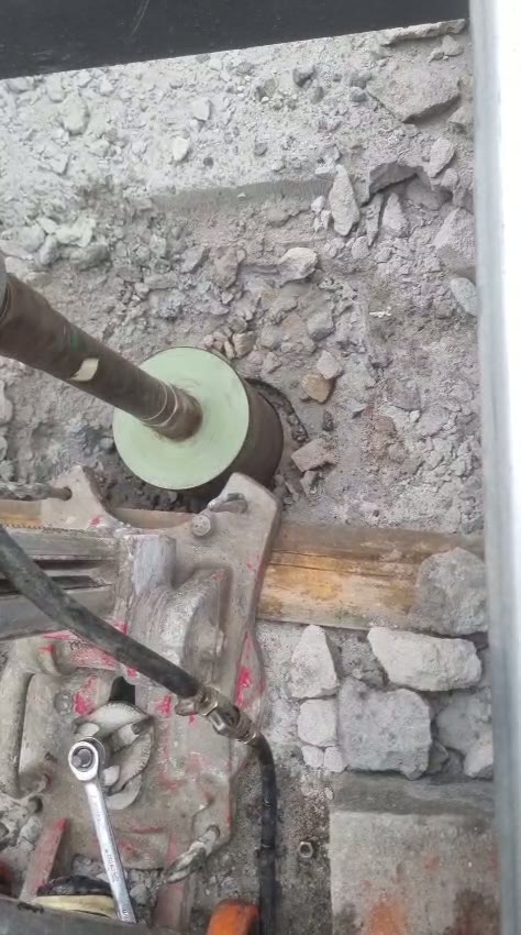 Serviço de perfuração técnica em concreto — obra 5