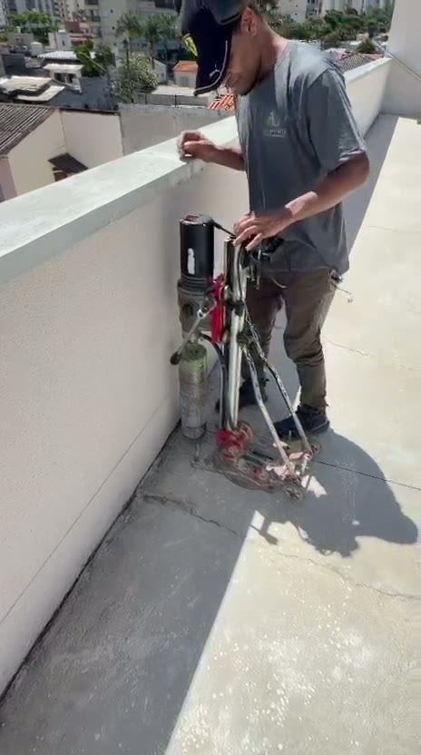 Serviço de perfuração técnica em concreto — obra 13